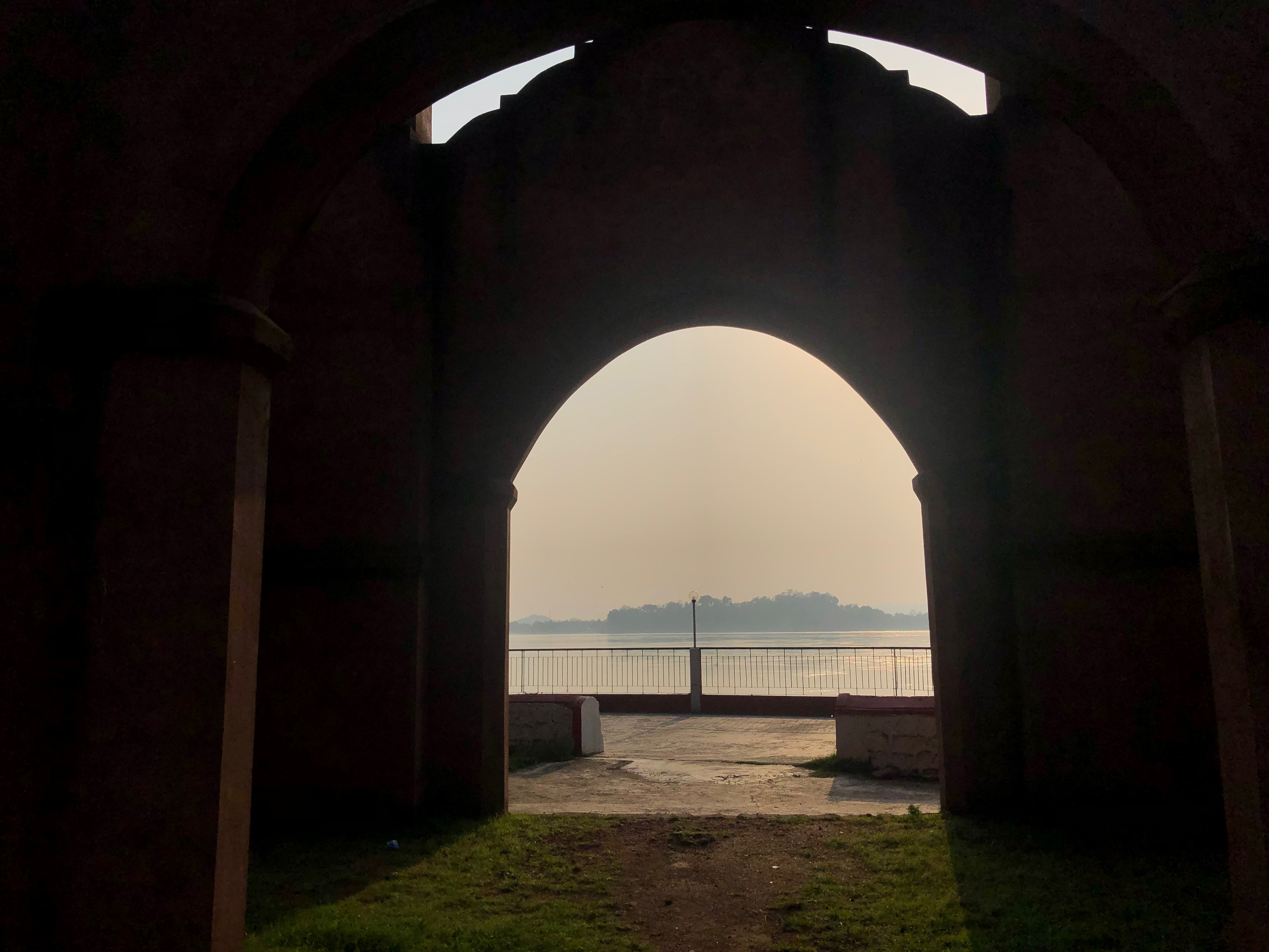 View of the mighty Brahmaputra river from Northbrook gate