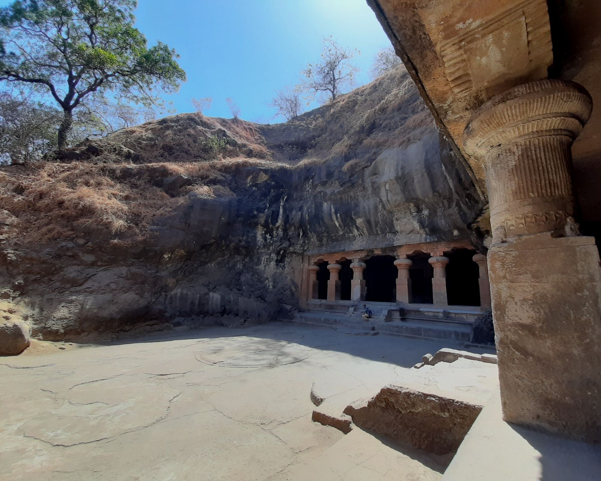 The first cave at Elephanta Caves